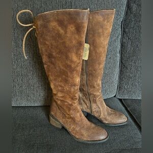 Born Felicia Distressed Suede Tall Boots 7.5M